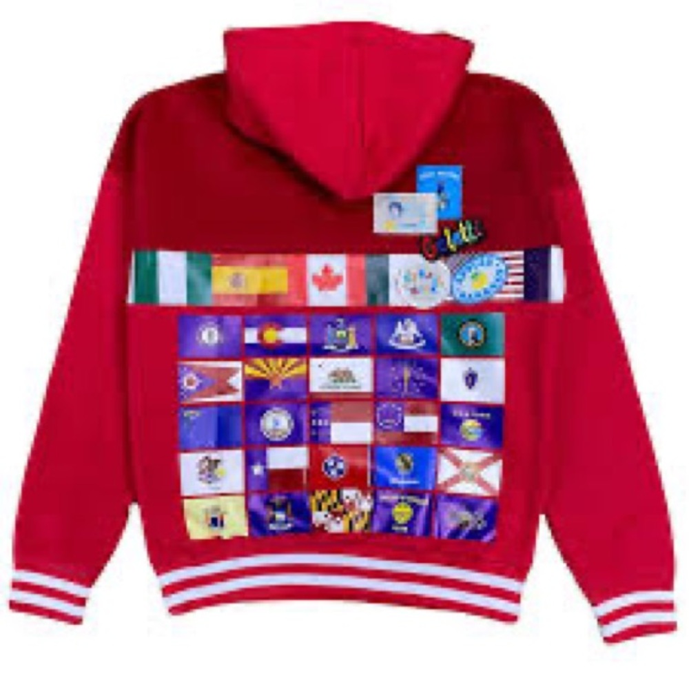 Cookies Award Tour Fleece Hooded Pullover Sweatshirt Men’s X-Large Red